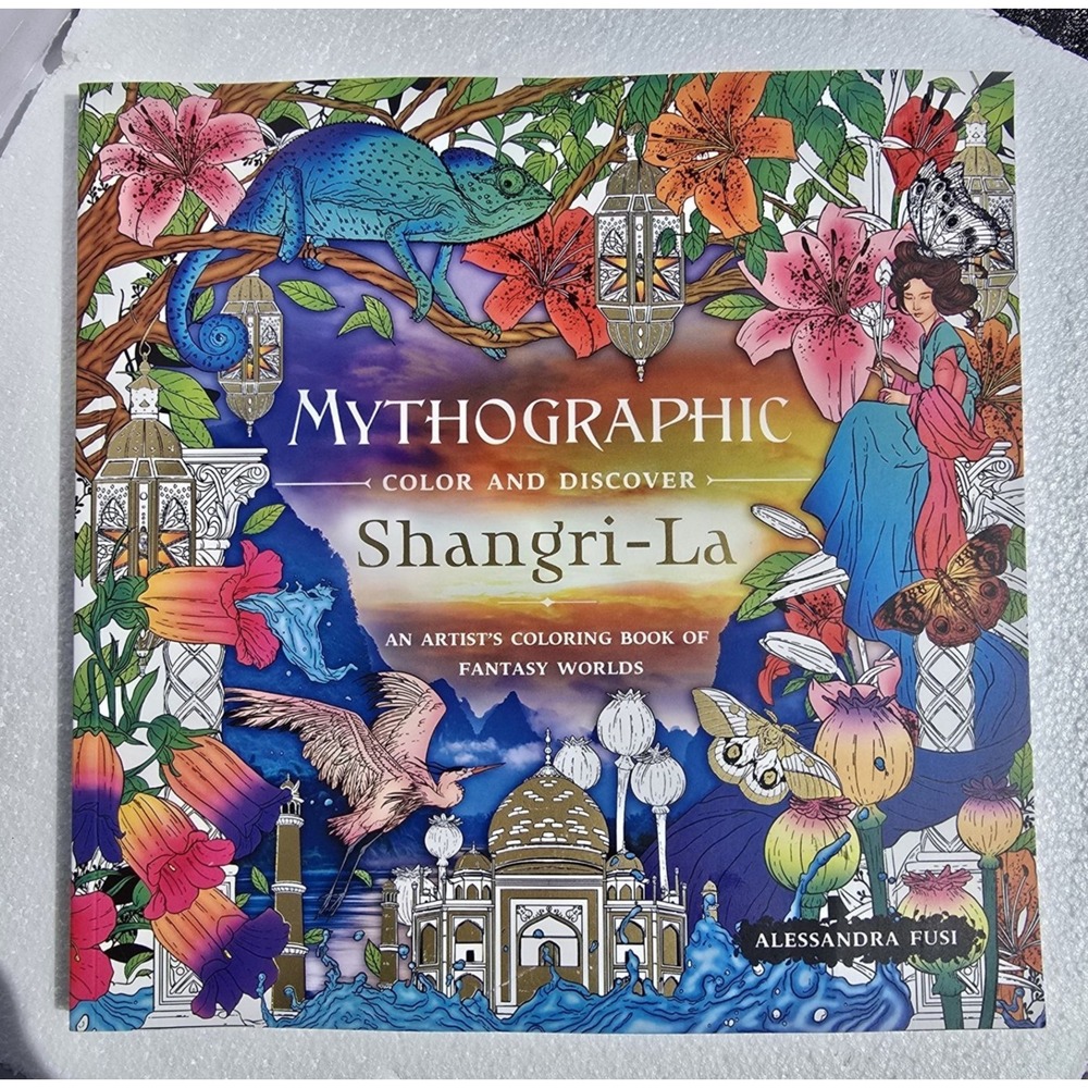 Mythographic Discover Shangri-La Artists Coloring Book Alessandra Fusi Paperback - Picture 5 of 8
